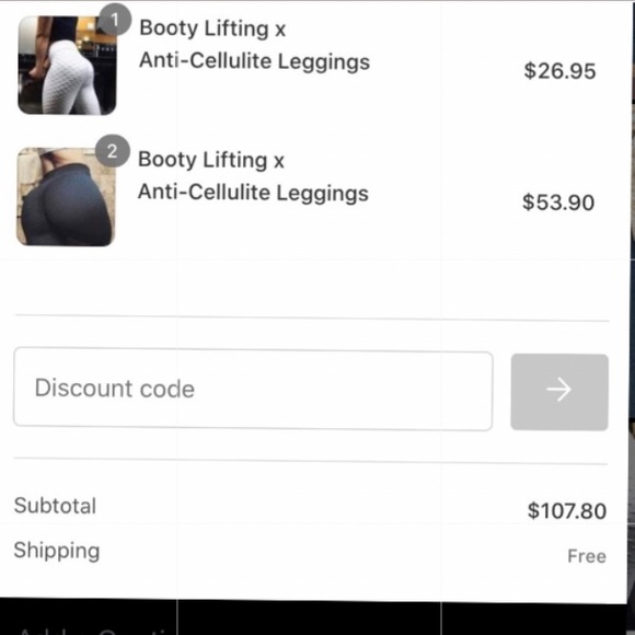 4/$50 Anti Cellulite Grey Leggings - Picture 8 of 11